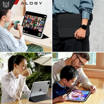 Pouzdro na iPhone 14 Pro Mag Safe Matt Case Cover matné Alogy Ring obrněné pouzdro na telefon černé