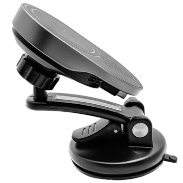 Yesido C313 Magnetic Car Holder with Qi 15W Inductive Charger for Car Cockpit Phone Black