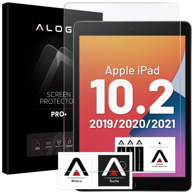 Загартоване скло Alogy 9H для Apple iPad 10.2 2019/2020/2021 (7/8 / 9Gen)