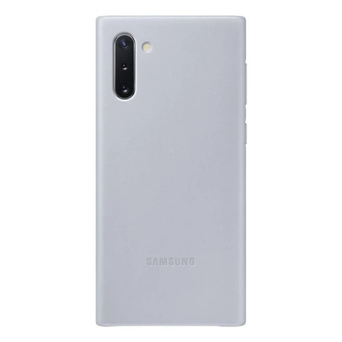 Pouzdro Samsung EF-VN970LJ pro Samsung Galaxy Note 10 N970 šedý/šedý kožený kryt