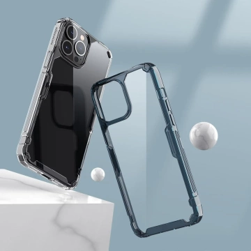Чохол Nillkin Nature Pro для iPhone 13 Pro Max броньований чохол синій чохол