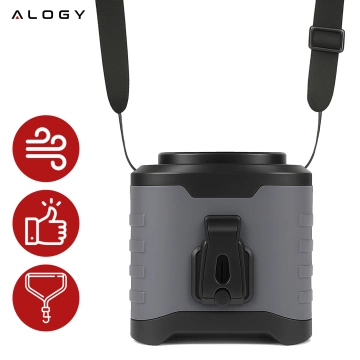 Schreibtischventilator, Standventilator, kleiner Umwälzventilator mit Clip, kabelloser Handventilator, 500 mAh, USB-C, Alogy White