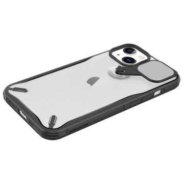 Nillkin Cyclops Case durable case with camera cover and foldable stand for iPhone 13 black
