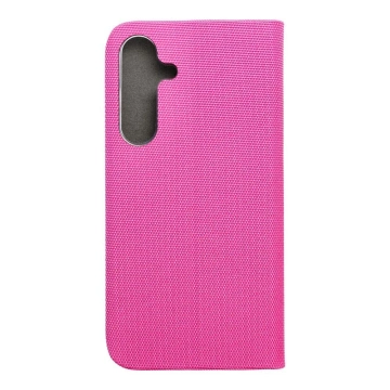SENSITIVE Book Case for Samsung Galaxy S25 Plus Pink Stand