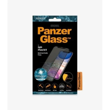 PanzerGlass E2E Super sklo pre iPhone XR/11 Case Friendly Privacy black/black