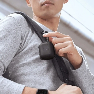 UNIQ Захисний чохол для навушників Valencia Case для Apple AirPods Pro black/midnight black Antimicrobial