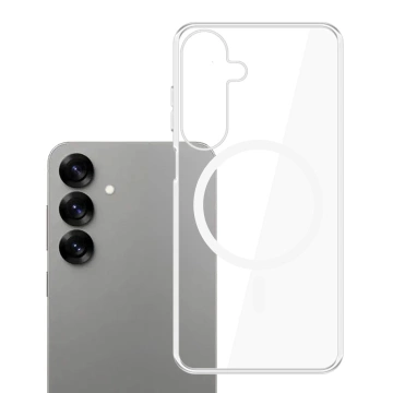 Etui do Samsung Galaxy S25+ Plus Transparent 3mk Clear MagCase MagSafe