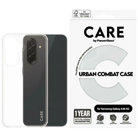 Samsung Galaxy S25 CARE by PanzerGlass Flagship Case Transparent