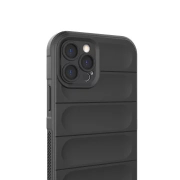 Чохол Magic Shield Case для iPhone 12 Pro еластичний броньований чохол бордовий