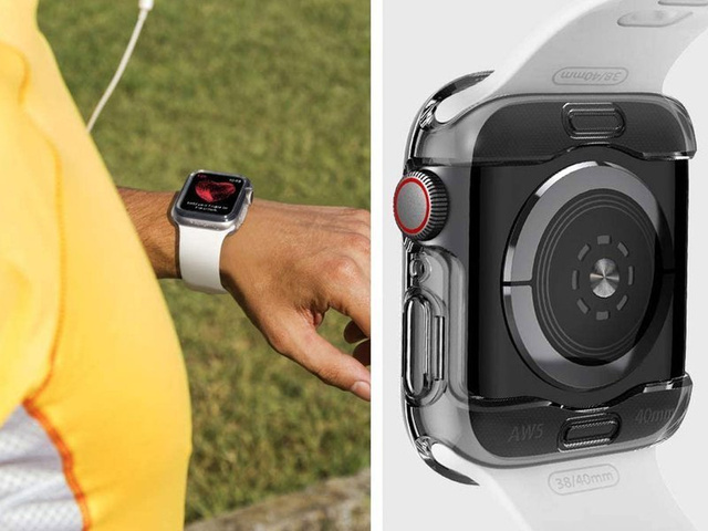 Etui Spigen Ultra Hybrid для Apple Watch Series 4/5/6/SE 40mm Crystal Clear