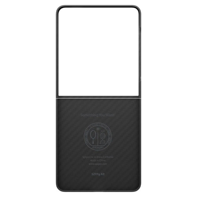 Etui Galaxy Z Flip 7 Spigen AirSkin Aramid Black Smukłe