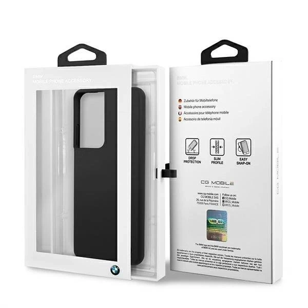 Etui BMW BMHCS21LSILBK für Galaxy S21 Ultra G998 Hardcase Silikon Signatur