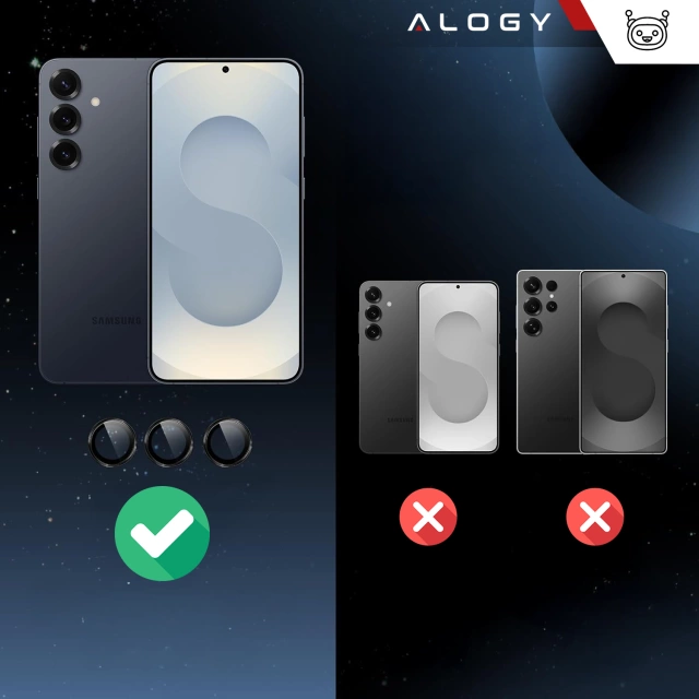Sklo pre Samsung Galaxy S24 Ultra kryt objektívu fotoaparátu Objektívy fotoaparátu Alogy Lens Protector PRO ochranný kryt
