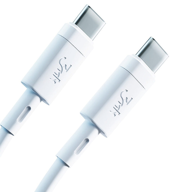 3mk Hyper Silicone Cable USB-C to USB-C Type C PD QC3.0 60W 3A 1m White