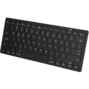 Бездротова клавіатура Bluetooth BT 3.0, універсальна для iPad iMac iOS Android Windows slim Black