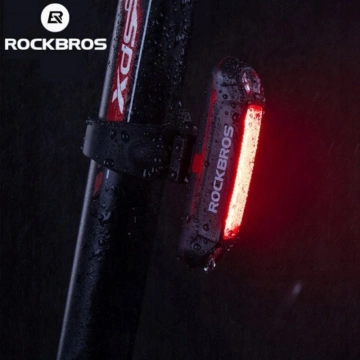 Rockbros A54BK rear bicycle light, micro USB - USB-A cable - black