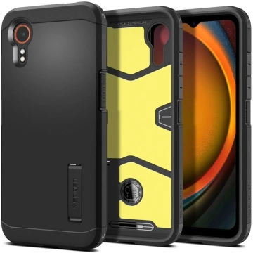 Samsung Galaxy XCover 7 Pro Spigen Tough Armor Schwarzes Gehäuse