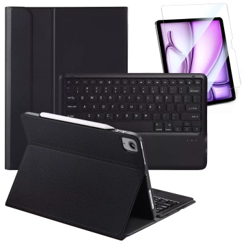 Alogy Keyboard case with stylus holder wireless keyboard for Apple iPad Air 13" black Glass