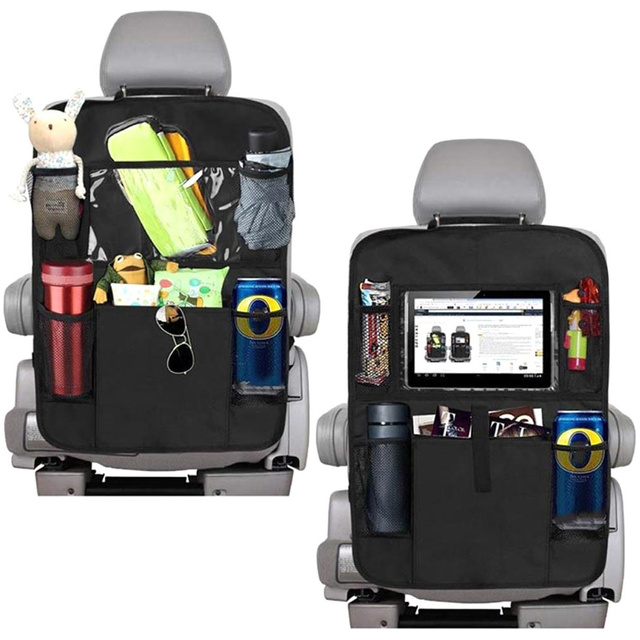 Organizér autosedačky Car Travel Cover Protector Cover Black 2x Držák na opěrku hlavy