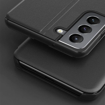 Eco Leather View Case elegantní flipový kryt s funkcí stojánku pro Samsung Galaxy S22 (S22 Plus) červený