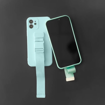 Rope case гелевий кейс на ланцюжку Сумка шнурок iPhone 12 mini темно-синій