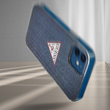Guess GUHCP12SPCUJULDB iPhone 12 mini 5,4" granatowy/dark blue hardcase Jeans Collection