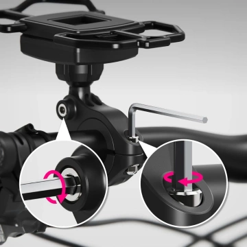 Držák na kolo Ringke Quick and Go Bike Mount na telefon, řídítka, kolo, motorku, skútr, černý