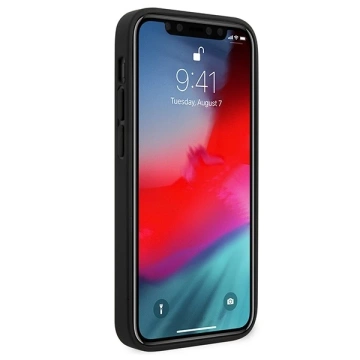 Puzdro na telefón Ferrari iPhone 12 mini 5,4" čierne/čierne pevné puzdro Off Track Quilted