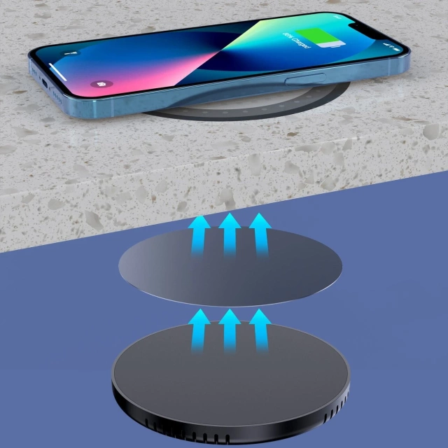 Choetech Untertisch-Induktionsladegerät 10W EU Ladegerät mit Stromkabel schwarz (T590-F)