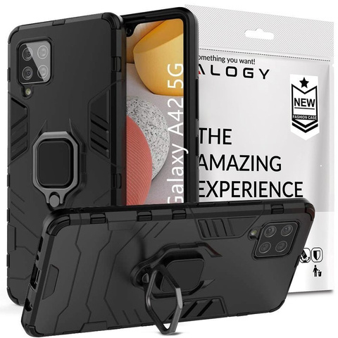 Etui Alogy Stand Ring Armor для Samsung Galaxy A42 5G чорний