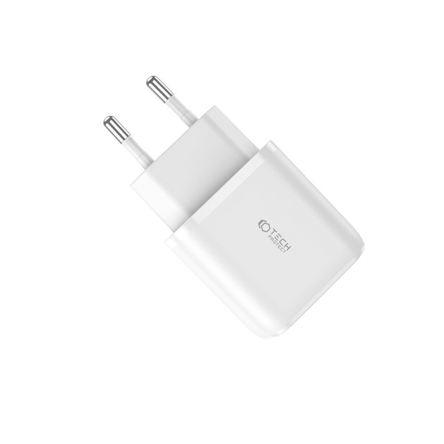 Ladegerät C20W 2-Port USB-C - USB PD20W / QC3.0 Weiß