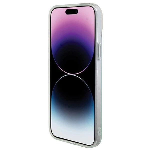 Etui Guess GUHMP15LHITSQ für iPhone 15 Pro 6,1" türkis/türkises Hardcase IML Iridescent MagSafe