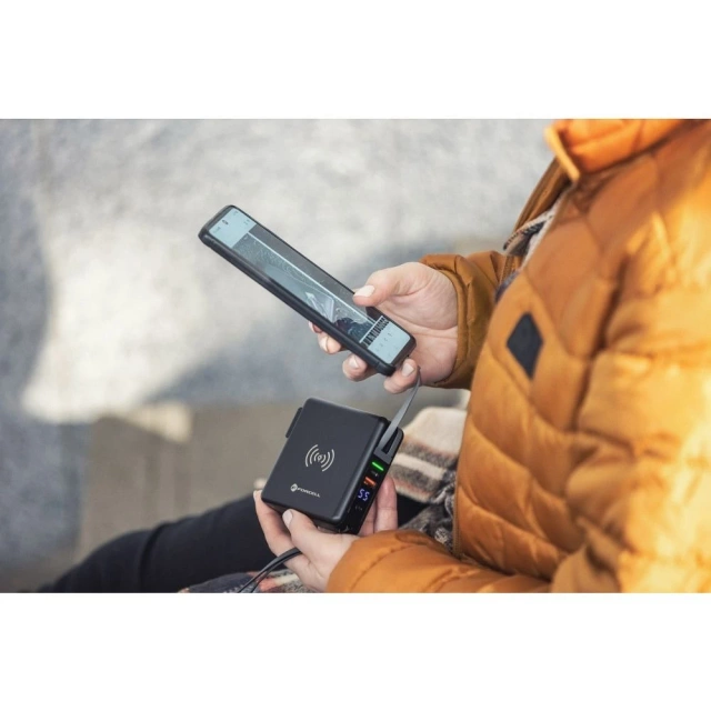 Bezdrôtová cestovná nabíjačka POWERBANK Forcell 5v1 10000mAh PD QC