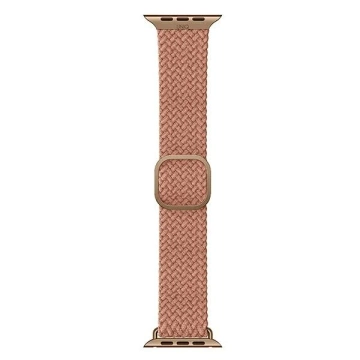 Ремінець UNIQ Aspen для Apple Watch 44/42/45 мм Series 4/5/6/7/8/SE/SE2 Плетений рожевий/грейпфрутовий рожевий