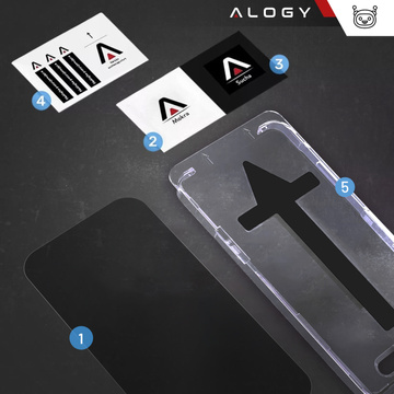 Gehärtetes Glas für Apple iPhone 16 Displayschutzfolie 9H Alogy Heavy Pro™️