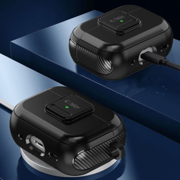 Ochranné puzdro na slúchadlá Defender Hook MagSafe pre Apple Airpods Pro 1/2 čierne