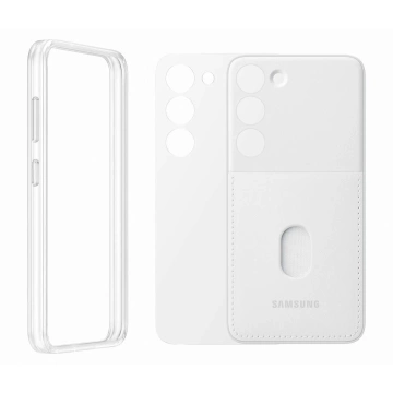 Чохол Samsung Frame Cover для Samsung Galaxy S23 зі змінними спинками білий