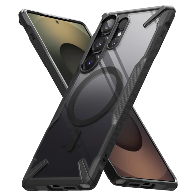 Etui für Samsung Galaxy S25 Ultra Ringke Fusion X Magnetic MagSafe Schwarz