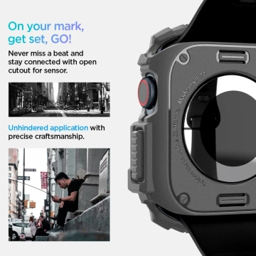 ЧОХОЛ ДЛЯ APPLE WATCH 10 (46 ММ) ТЕМНО-СІРИЙ SPIGEN RUGGED ARMOR