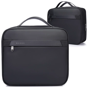 Bange Waterproof Cosmetic Bag 30x26x10 cm Foldable for Cosmetics Accessories Travel Women's Men's Black