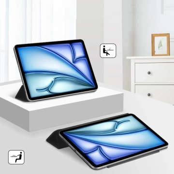 Magnetické puzdro Etui Smartcase pre Apple iPad Air 10.9 4. 5. 2020-2022 / 11. 6. 2024 čierne