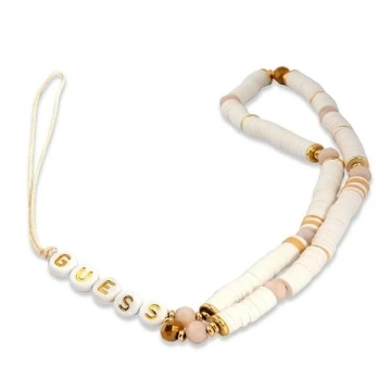 Кулон Guess GUSTPEARW Phone Strap білий Heishi Beads