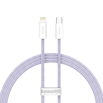 Baseus Dynamic 2 Series rychlonabíjecí kabel USB-C - Lightning 20W 480Mbps 1m fialový