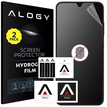 2x "MATTE" fólie pro Samsung Galaxy A05s Hydrogel Alogy Displej HydroSkin Matte Pro™ pro pouzdro "Fingerprint FREE"