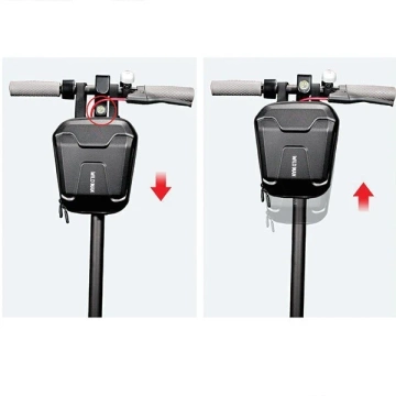 Сумка для самоката WILDMAN TS9 2.5L Чорна сумка на кермо PU EVA