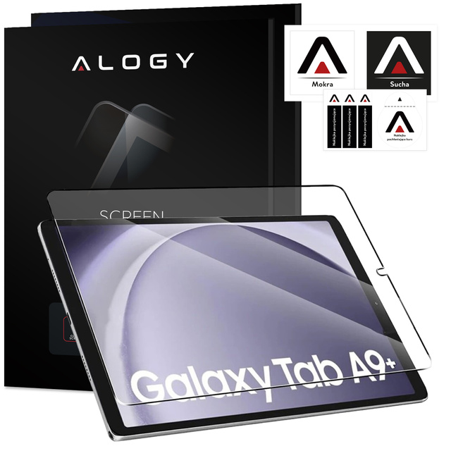 2x Szkło hartowane do Samsung Galaxy Tab A9+ Plus 2023 11" X210/X215/X216 na ekran na tablet Alogy Pro+ 9H