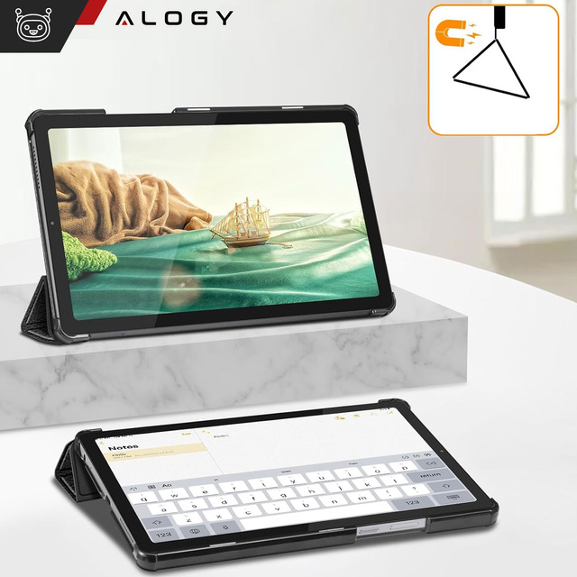 Чохол для планшета Lenovo Tab M9 2023 9". TB310XU TB310FU Чохол Alogy Book Cover Чорне скло