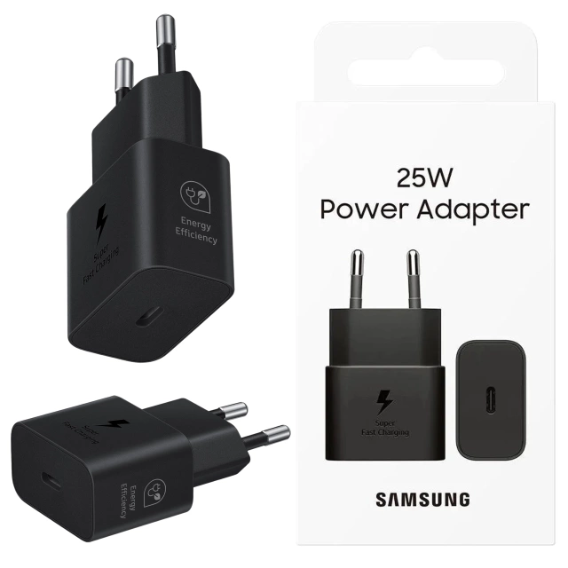 Original Samsung EP-T2510NBE Charger Fast Charging PowerDelivery PD 25W Black