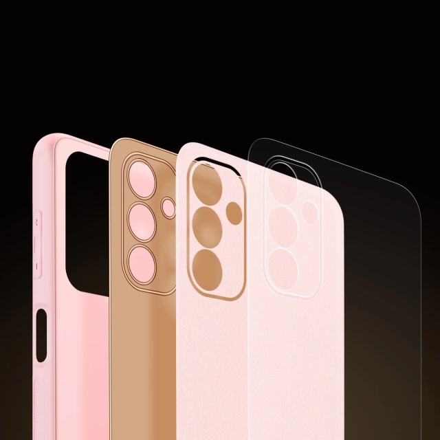 Elegantní kryt Dux Ducis Yolo z ekologické kůže pro Samsung Galaxy A13 5G růžový