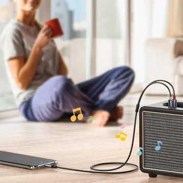 Kábel UGREEN audio audio kábel USB typu C (samec) - 2RCA (samec) 1,5 m sivý (20193 CM451)